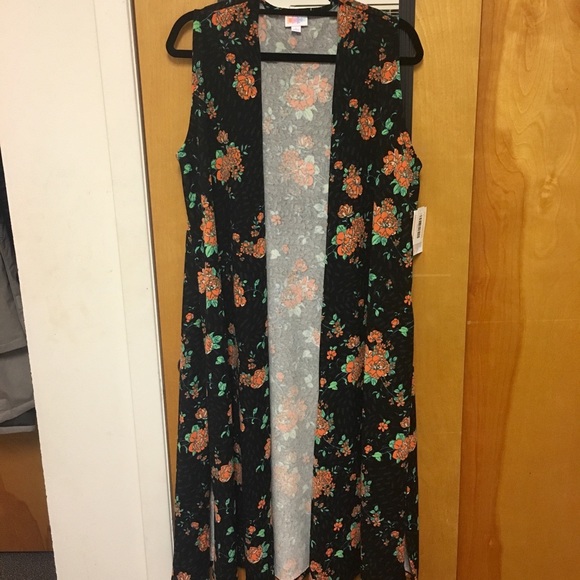 LuLaRoe Jackets & Blazers - Floral Vest Lularoe Joy NWT
